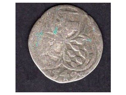 SALZBURG. 1540-1554 Ernst v. Bayern. 2 Pfennig 1549. Ag.