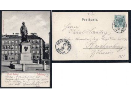 Salzburg. Mozart-Denkmal. 1902.