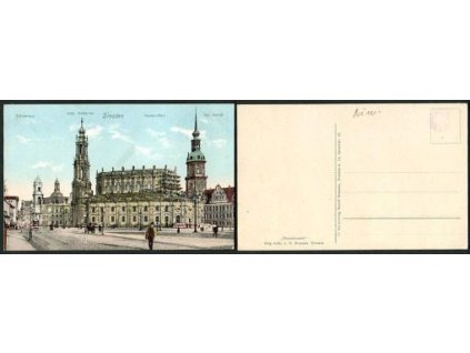 DRESDEN. Ständehaus. Kath. Hofkirche. Theater-Platz. Kgl. Schloß.