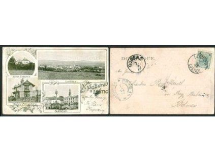 LOŠTICE. Nádraží Moravičany. Náměstí. Zámek Žadlovice. 1899,
