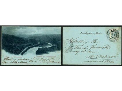 IVANČICE / Eibenschitz. Steinmühle und Eisenbahnviadukt. 1900.