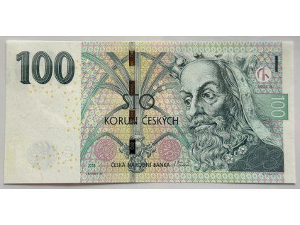 ČESKO. 100 korun 2018. Série Y 28. Hej. CZ 31.