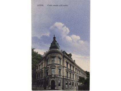LIPNÍK nad Bečvou. Česká zemská vyšší reálka.