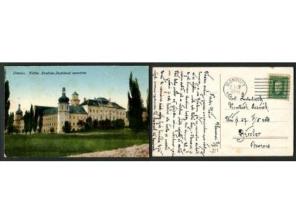OLOMOUC. Klášter Hradisko. Posádková nemocnice. 1927.