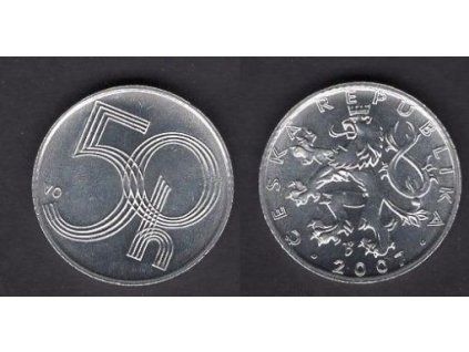 ČESKO. 50 haléřů 2007.