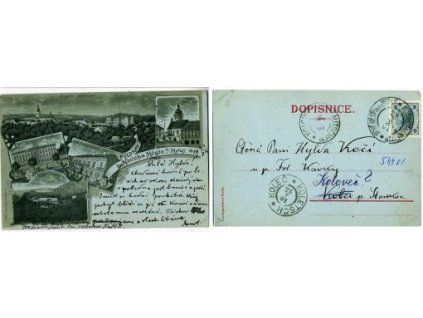 Nové Město nad Metují. 1901. Litografie.