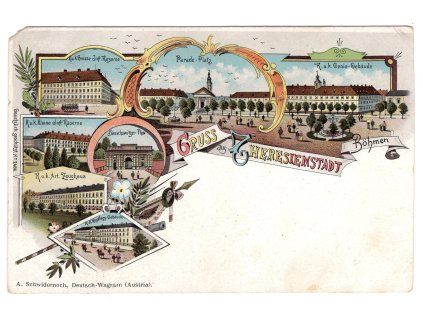 TEREZÍN / Theresienstadt. Litografie.