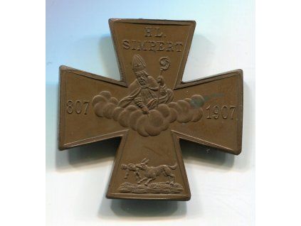 Kříž sv. Simberta. 807 - 1907.