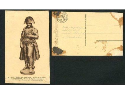 NAPOLEON. Socha Napolena ulitá ze 16 děl ukořistěných v bitvě u Slavkova roku 1805.