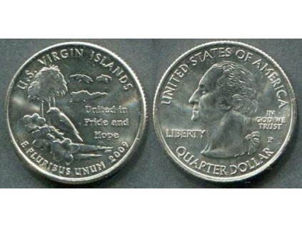USA. 1/4 dollar 2009/P. U.S. Virgin Islands.