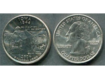 USA. 1/4 dollar 2004/P. Iowa.