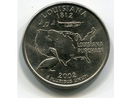USA. 1/4 dollar 2002/P. Louisiana.