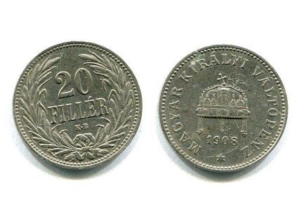 František Josef I. 20 fillér 1908/KB.
