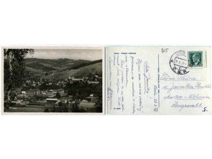 VSETÍN. Pohled s Bečevné. 1938.