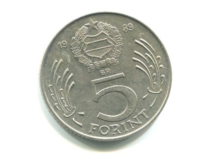 MAĎARSKO. 5 forint 1989.