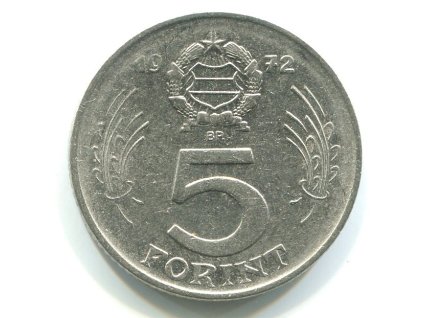 MAĎARSKO. 5 forint 1972.