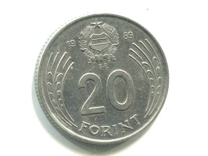 MAĎARSKO. 20 forint 1989.