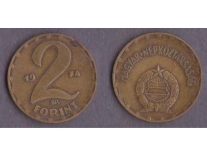 MAĎARSKO. 2 forint 1974.