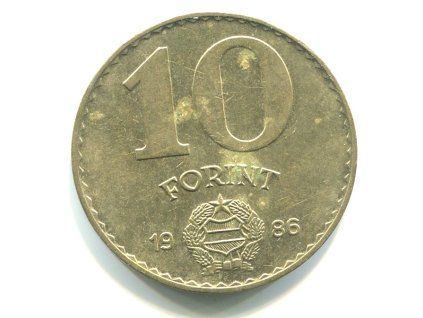 MAĎARSKO. 10 forint 1986.