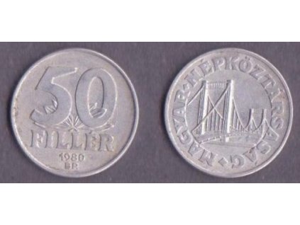 MAĎARSKO. 50 fillér 1980.