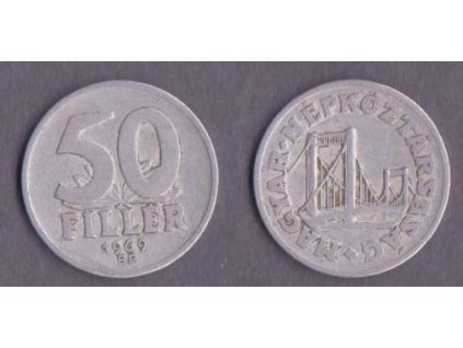 MAĎARSKO. 50 fillér 1969.