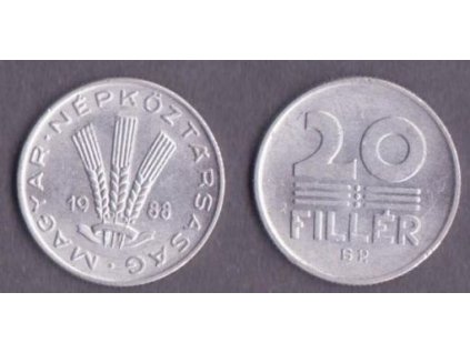 MAĎARSKO. 20 fillér 1988.