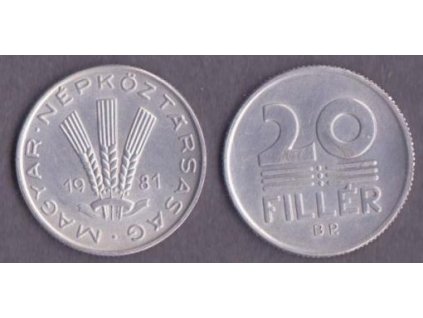 MAĎARSKO. 20 fillér 1981.