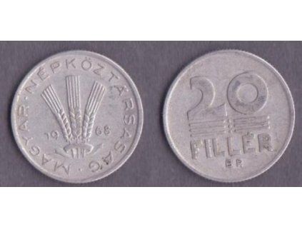 MAĎARSKO. 20 fillér 1968.