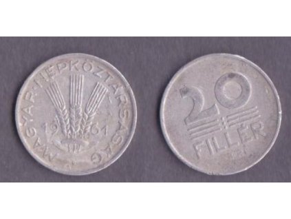 MAĎARSKO. 20 fillér 1961.