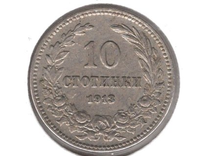 BULHARSKO. 10 stotinki 1913.