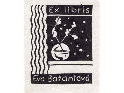 Nesignováno: Ex libris Eva Bažantová.