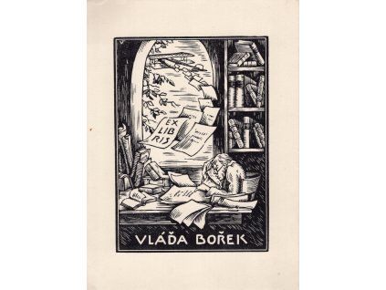 Nesignováno: Ex libris VLáďa Bořek.