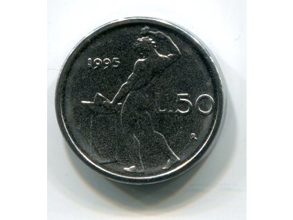 ITÁLIE. 50 lire 1995.