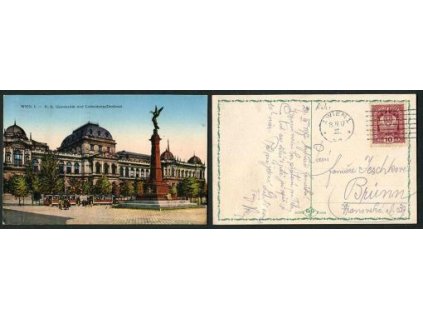 WIEN. K. K. Universität und Liebenberg - Denkmal.