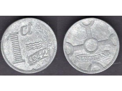 NIZOZEMÍ. 1 cent 1942.