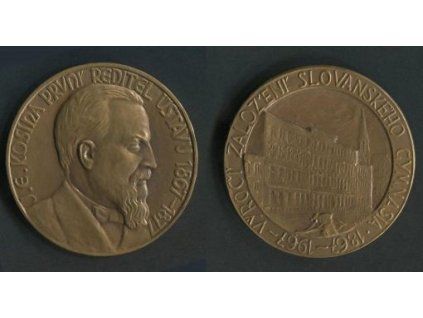 OLOMOUC. Výročí založení Slovanského gymnásia 1867-1967. J.E.Kosina - první ředitel ústavu 1867-1877.