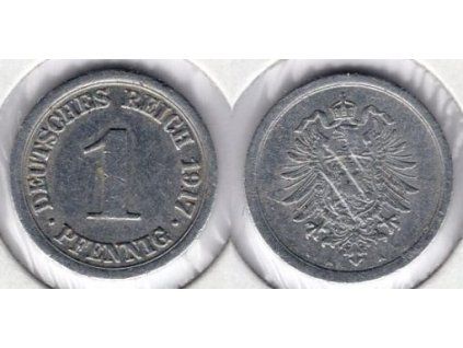 NĚMECKO. 1 Pfennig 1917/A. KM-24