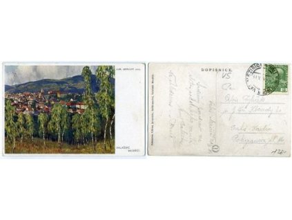 VALAŠSKÉ MEZIŘÍČÍ. Aug. Mervart pinx. 1914.
