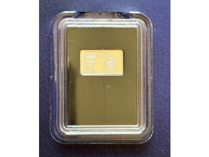 Stříbrná cihlička Vznik Československa 1918. 1 g. Ag 999/1000.
