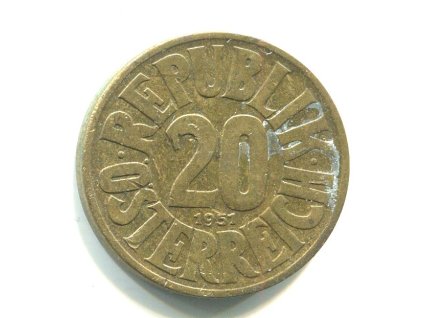 RAKOUSKO. 20 Groschen 1951.