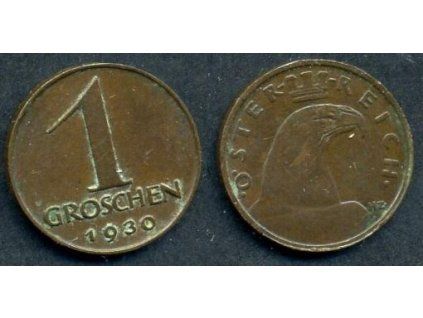 RAKOUSKO. 1 Groschen 1930.