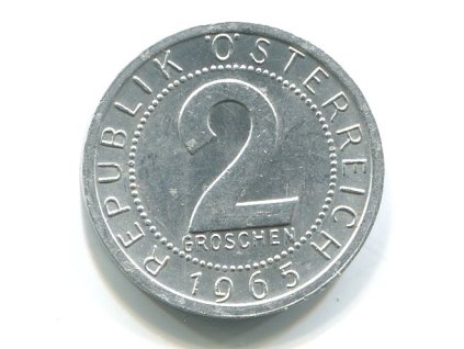 RAKOUSKO. 2 Groschen 1965.