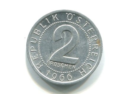 RAKOUSKO. 2 Groschen 1966.