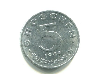 RAKOUSKO. 5 Groschen 1989.