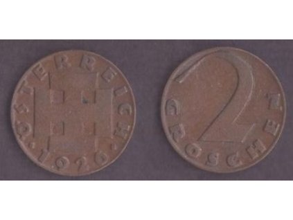 RAKOUSKO. 2 Groschen 1926.