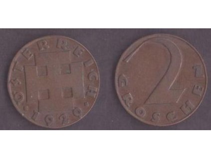 RAKOUSKO. 2 Groschen 1929.