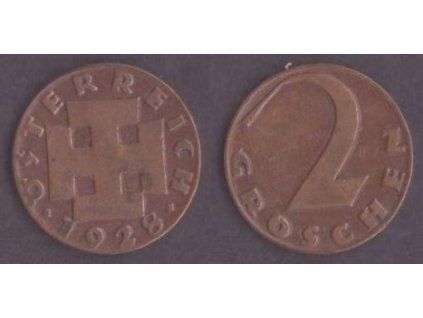 RAKOUSKO. 2 Groschen 1928.