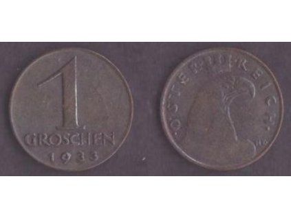 RAKOUSKO. 1 Groschen 1933.