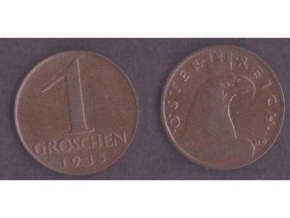 RAKOUSKO. 1 Groschen 1935.