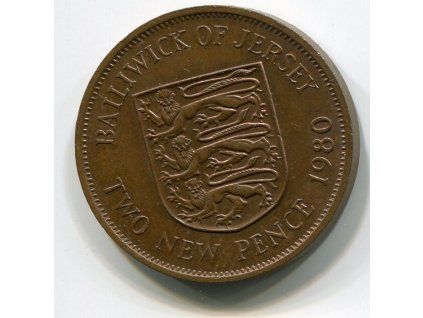 JERSEY. 2 pence 1980.
